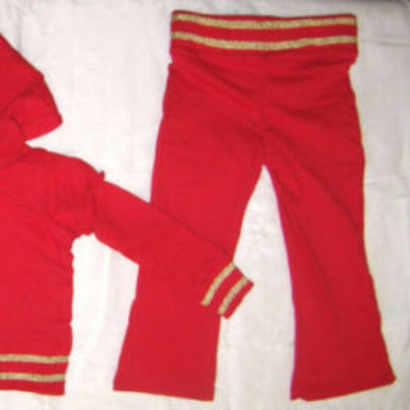 Gorgeous Rare Betty Boop 2 Pc Red Hooded Fashion Fun Sweatsuit Set - Picture 5 of 7